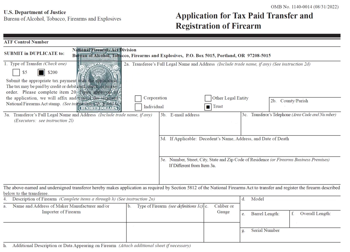 ATF Form $