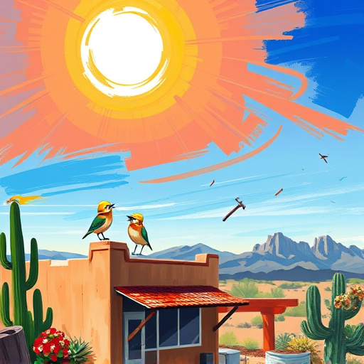 Alt text: A Renaissance-style cover image illustrating a blog post about commercial roof replacement in The Woodlands, Texas. The scene features a whimsical view of a tranquil Texas town, showcasing a variety of historic architectural styles and lush greenery. The focal point is the rooftops of commercial buildings, displaying diverse materials like terracotta tiles, slate shingles, and vibrant metal, highlighting the significance of quality roofing. In the foreground, a curious raccoon inspects a gleaming copper rooftop, while a nest of colorful birds adds lively detail. The atmosphere is calm and professional, bathed in soft golden light, with sprawling oak trees and delicate wildflowers enhancing the serene environment, creating a harmonious blend of inviting colors like verdant greens, warm yellows, and earthy browns.