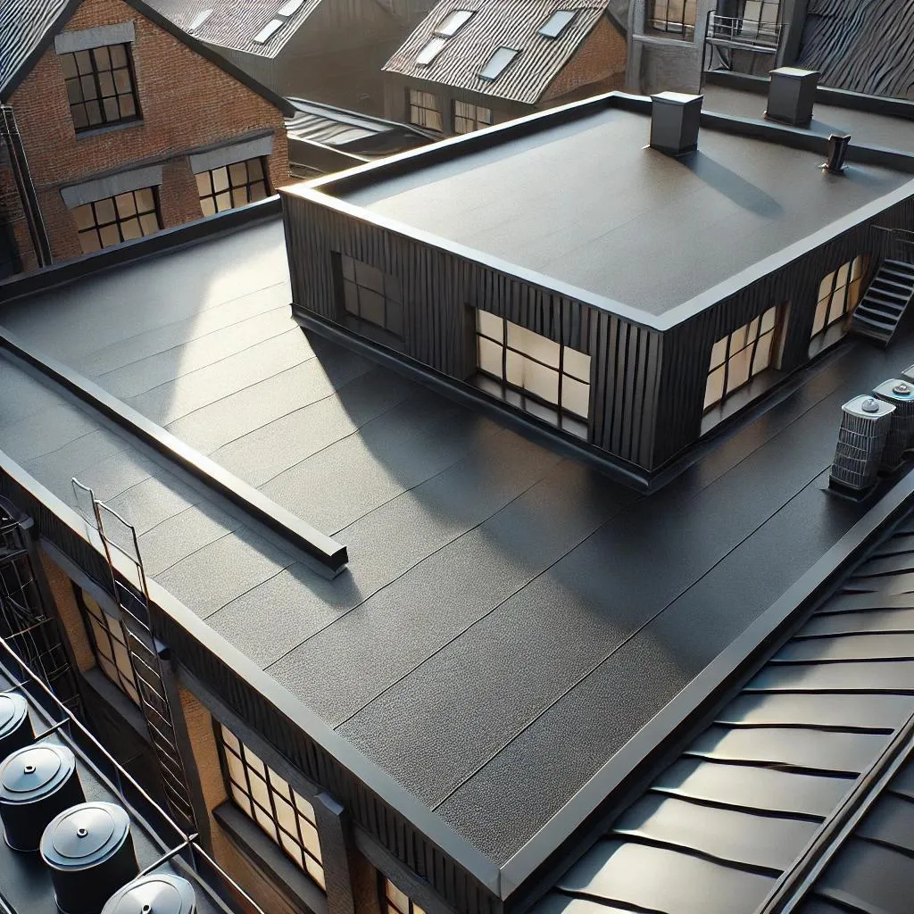 EPDM roofing installation in Baytown, Texas