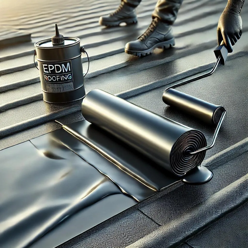 EPDM roofing installation in Rosharon, Texas