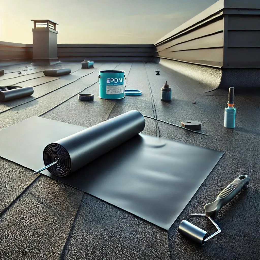 EPDM roofing installation in South Houston, Texas