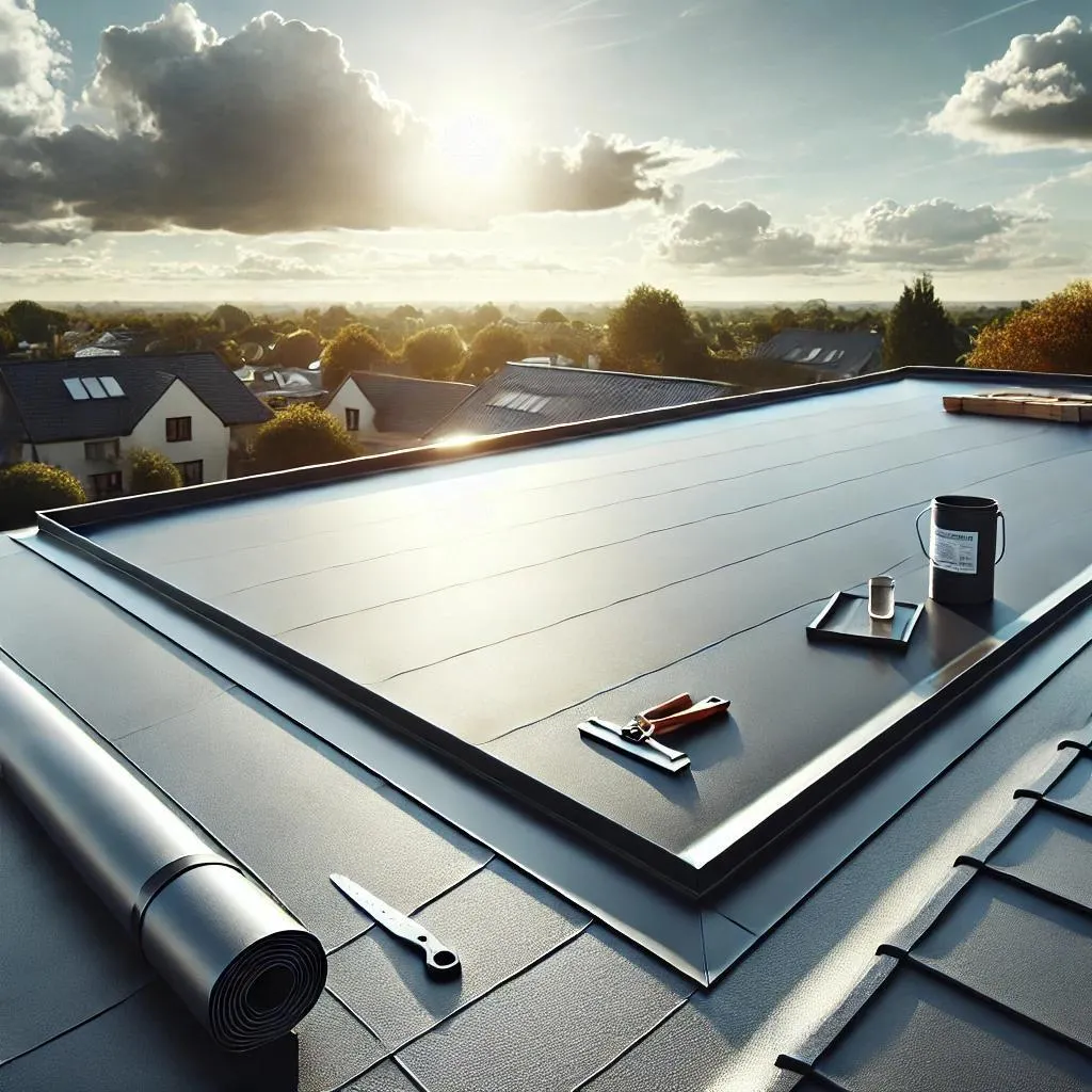 EPDM roofing installation in West University Place, Texas