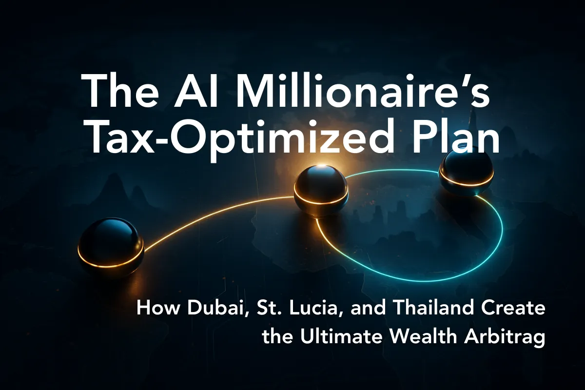 The AI Millionaire’s Tax-Optimized Plan: How Dubai, St. Lucia, and Thailand Create the Ultimate Wealth Arbitrage