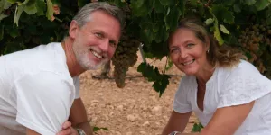 Rickard och Annika Sjöberg vingård