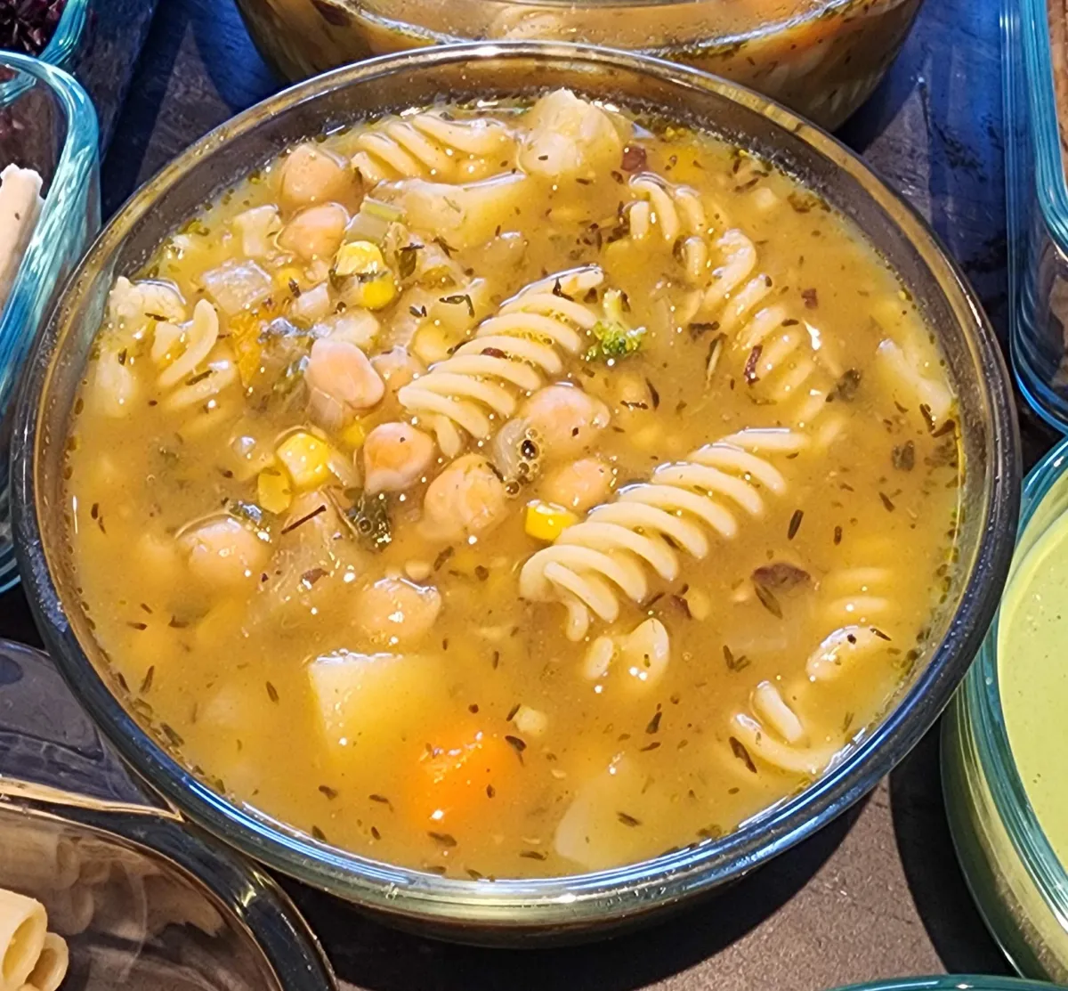 chickpea noodle soup