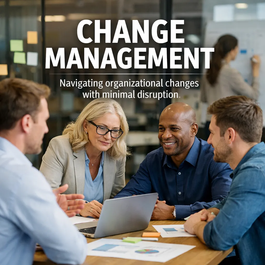 Change Management: Navigating organizational changes with minimal disruption