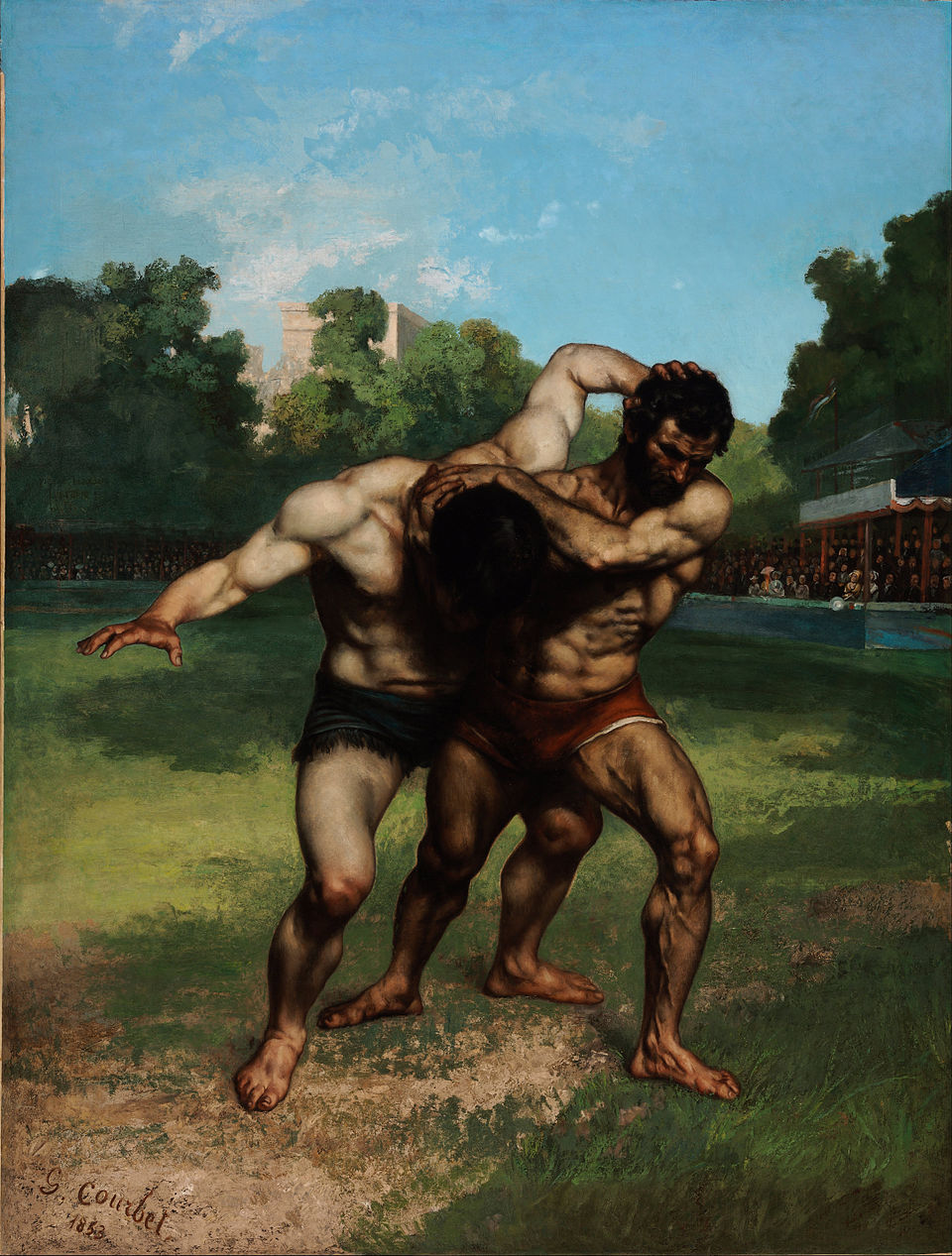 The Wrestlers (Courbet)