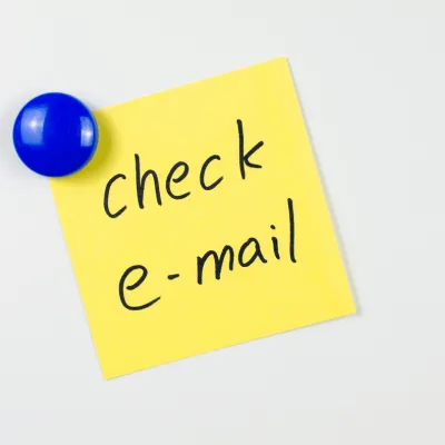 Check email post it