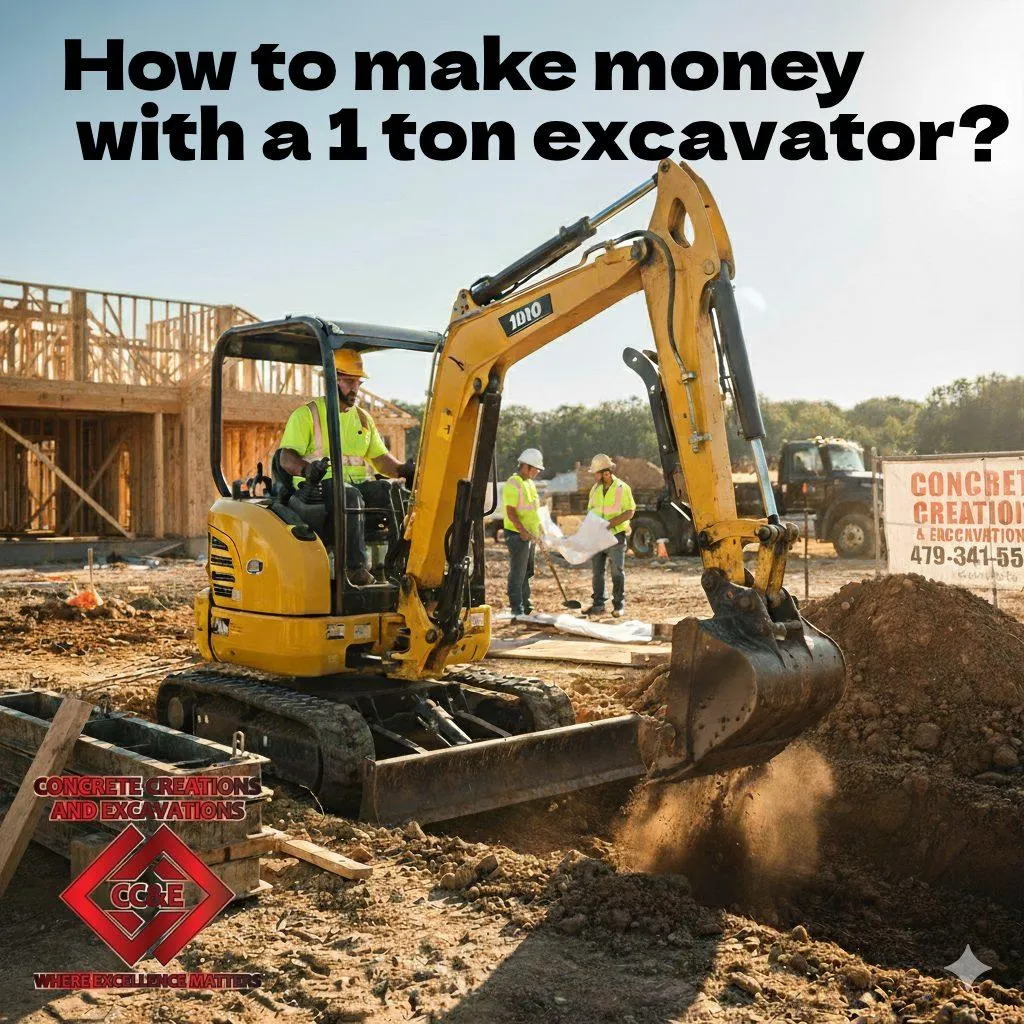 How to make money with a 1 ton excavator?