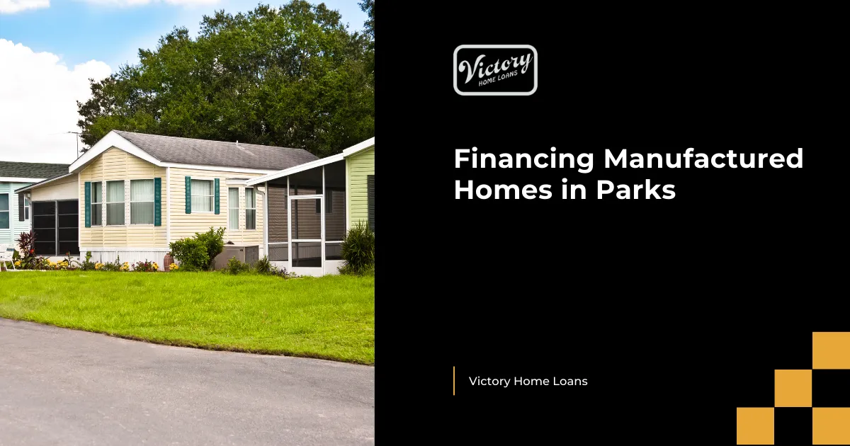 Financing Manufactured Homes in Parks