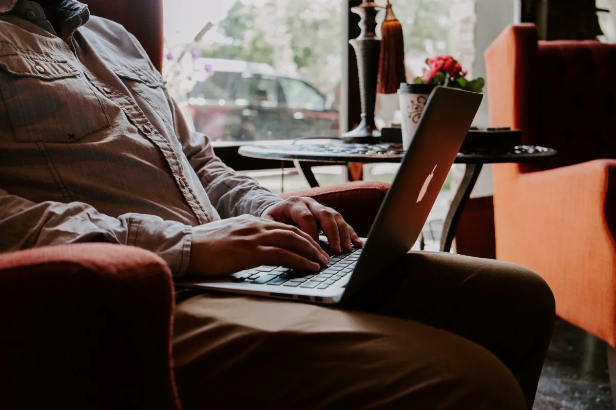 man on laptop