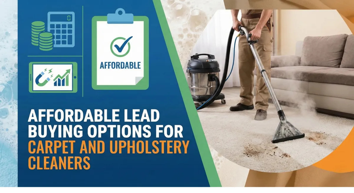 Affordable Lead Buying Options for Carpet and Upholstery Cleaners