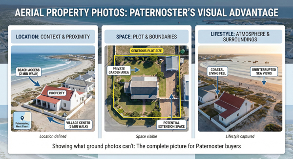 Aerial Property Photos: Showing Location, Space, and Lifestyle in Paternoster