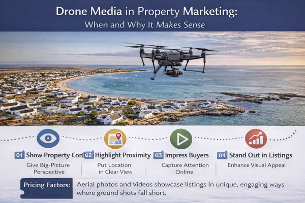 Drone Media in Property Marketing: When and Why It Makes Sense