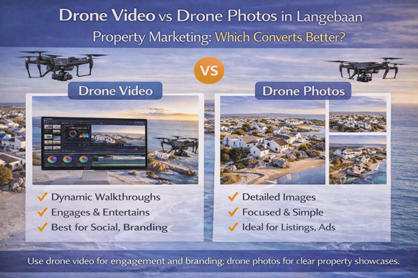 Drone Video vs Drone Photos in Langebaan Property Marketing: Which Converts Better?