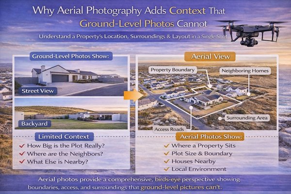 Why Aerial Photography Adds Context That Ground-Level Photos Cannot