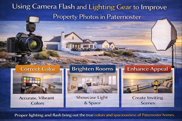 Using Camera Flash and Lighting Gear to Improve Property Photos in Paternoster