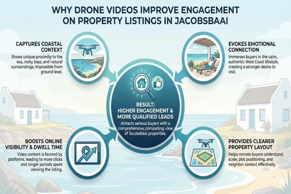 Why Drone Videos Improve Engagement on Property Listings in Jacobsbaai