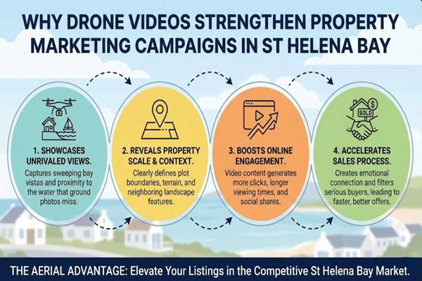 Why Drone Videos Strengthen Property Marketing Campaigns in St Helena Bay