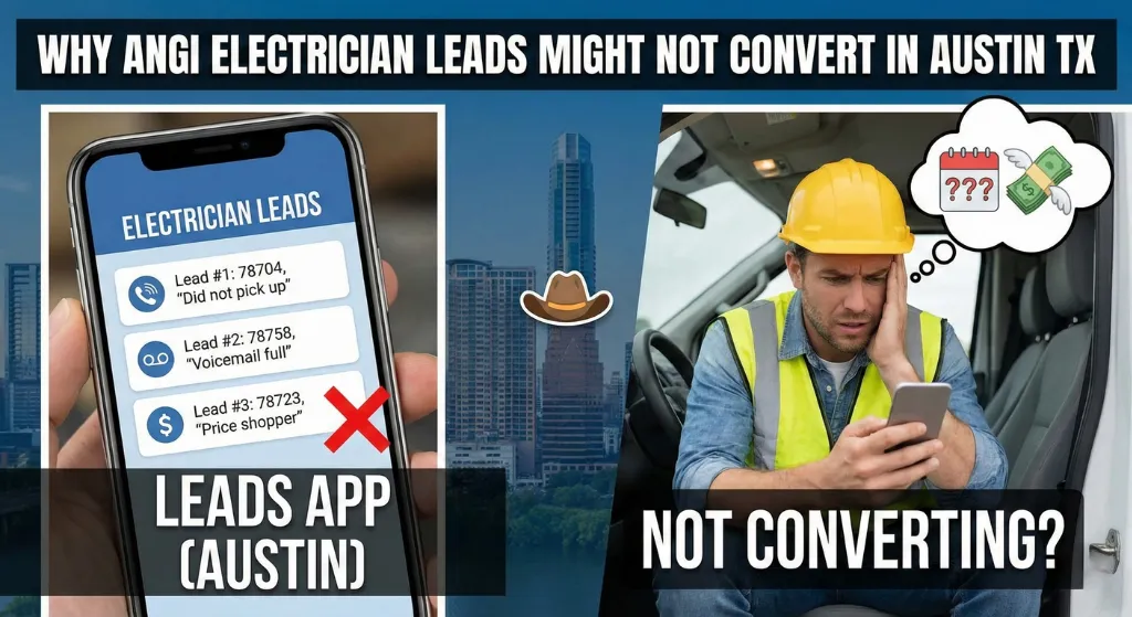 Why Angi Electrician Leads Might Not Convert in Austin TX