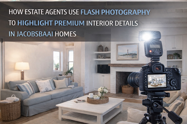 How Estate Agents Use Flash Photography to Highlight Premium Interior Details in Jacobsbaai Homes