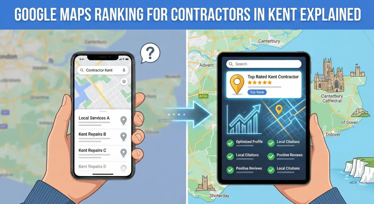 Google Maps Ranking for Contractors in Kent Explained