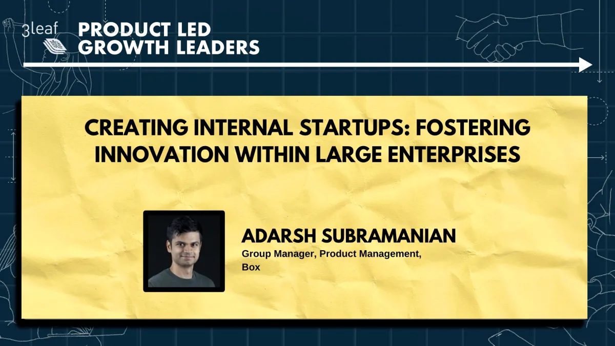 Creating Internal Startups: Fostering Innovation Within Large Enterprises
