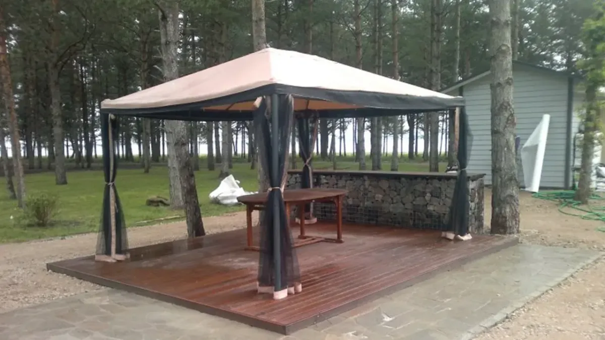 Terrassi rajamine gabioonseinaga