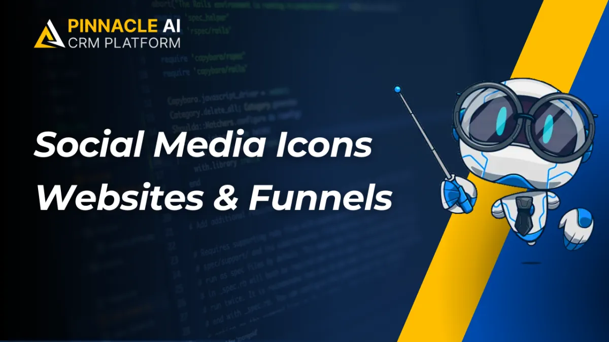 Social Media Icons Websites & Funnels