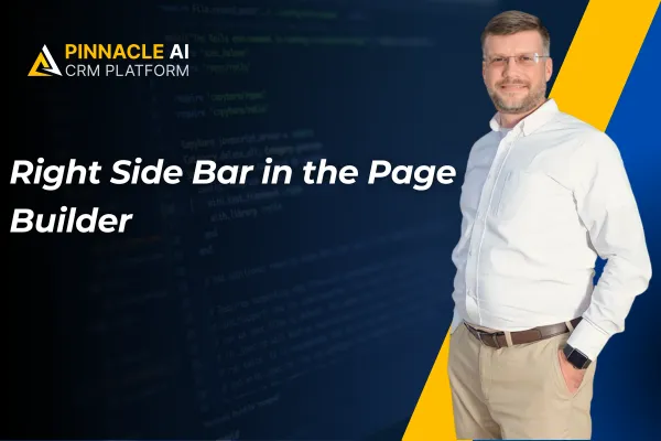 Right Side Bar in the Page Builder
