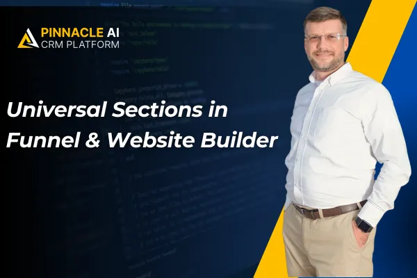 Universal Sections in Funnel & Website Builder