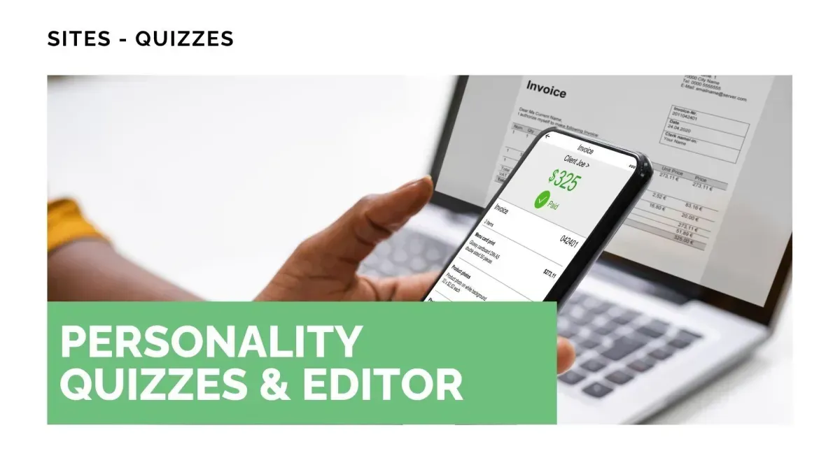Personality Quizzes & Editor