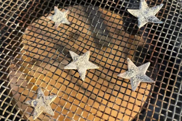 fuse weld silver stars - Wild Meadow studio