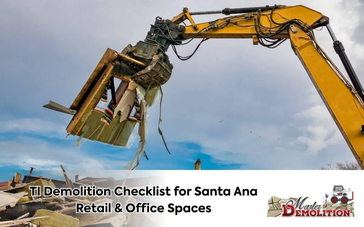 Tenant improvement demolition checklist Santa Ana overview