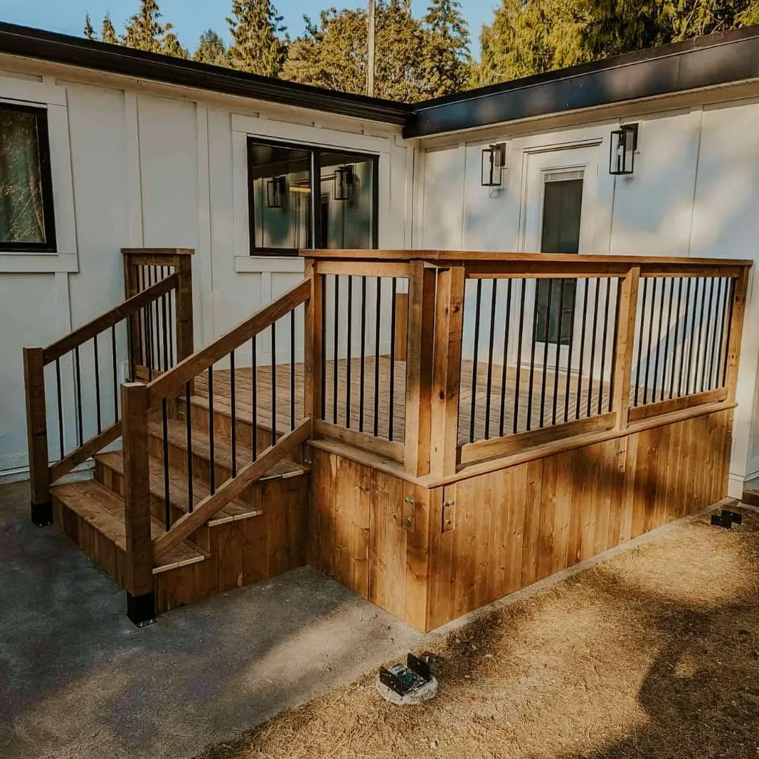 Beautifully built outdoor deck perfect to kick off the summer bbq season