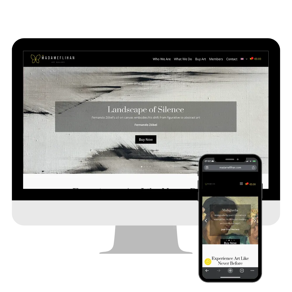 Digital Art Gallery Platform Development | MadameFlihan Case Study