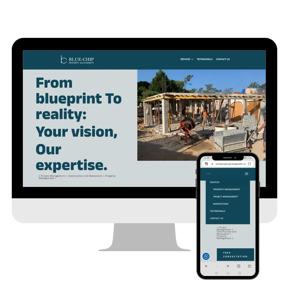 Blue Chip Property Management Website Transformation
