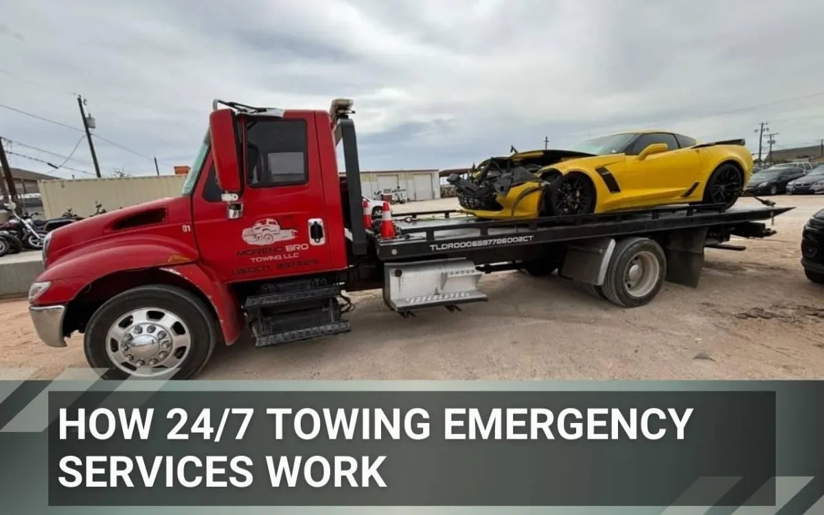 Tow truck dispatch system showing How 24/7 Towing Emergency Services Work