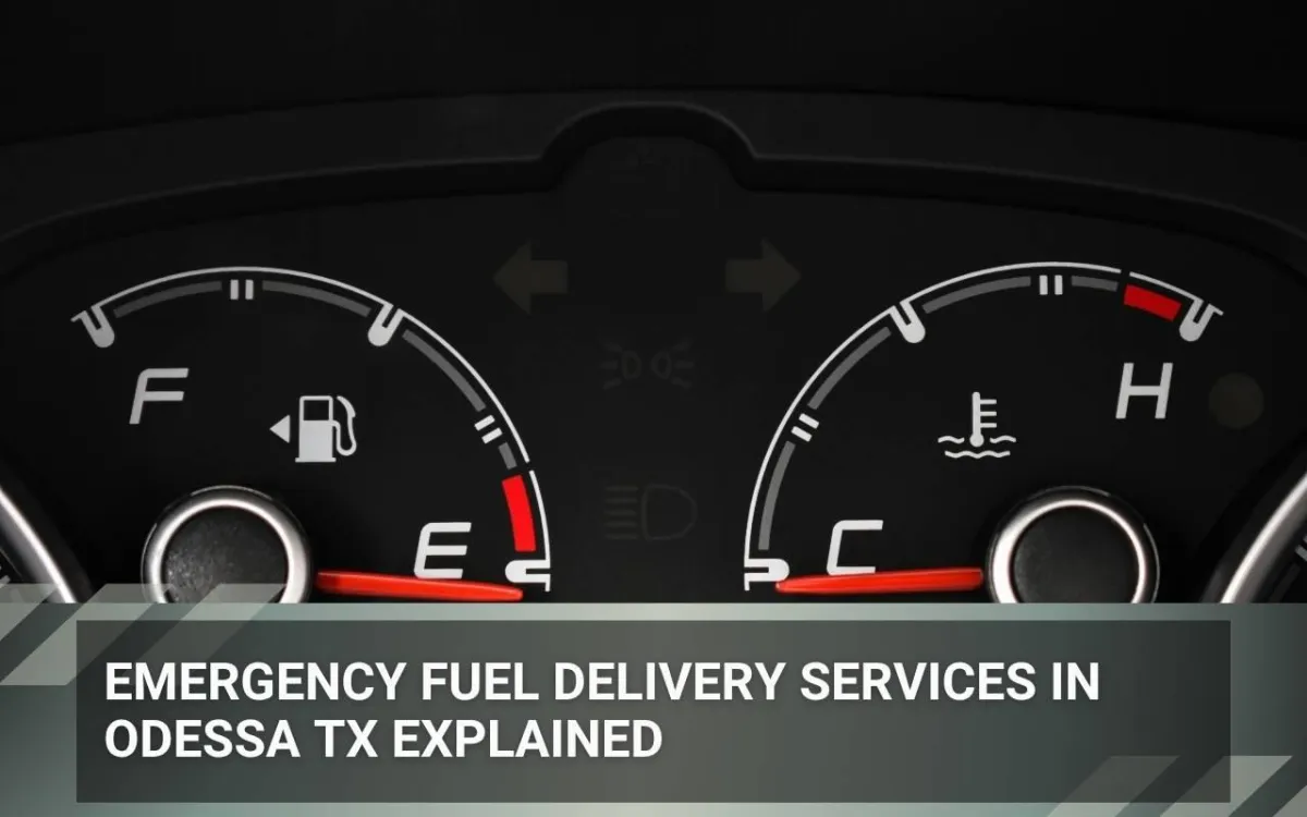 Professional driver handling emergency fuel delivery Odessa TX safely