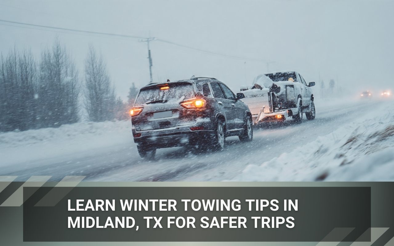 Winter Towing Tips in Midland, TX for safer driving on icy roads near Midland.