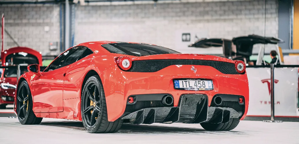 Red Luxury Car