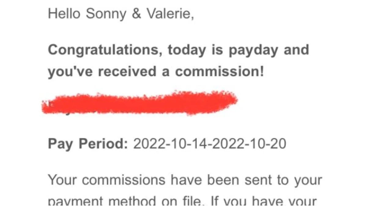 Commission Notification