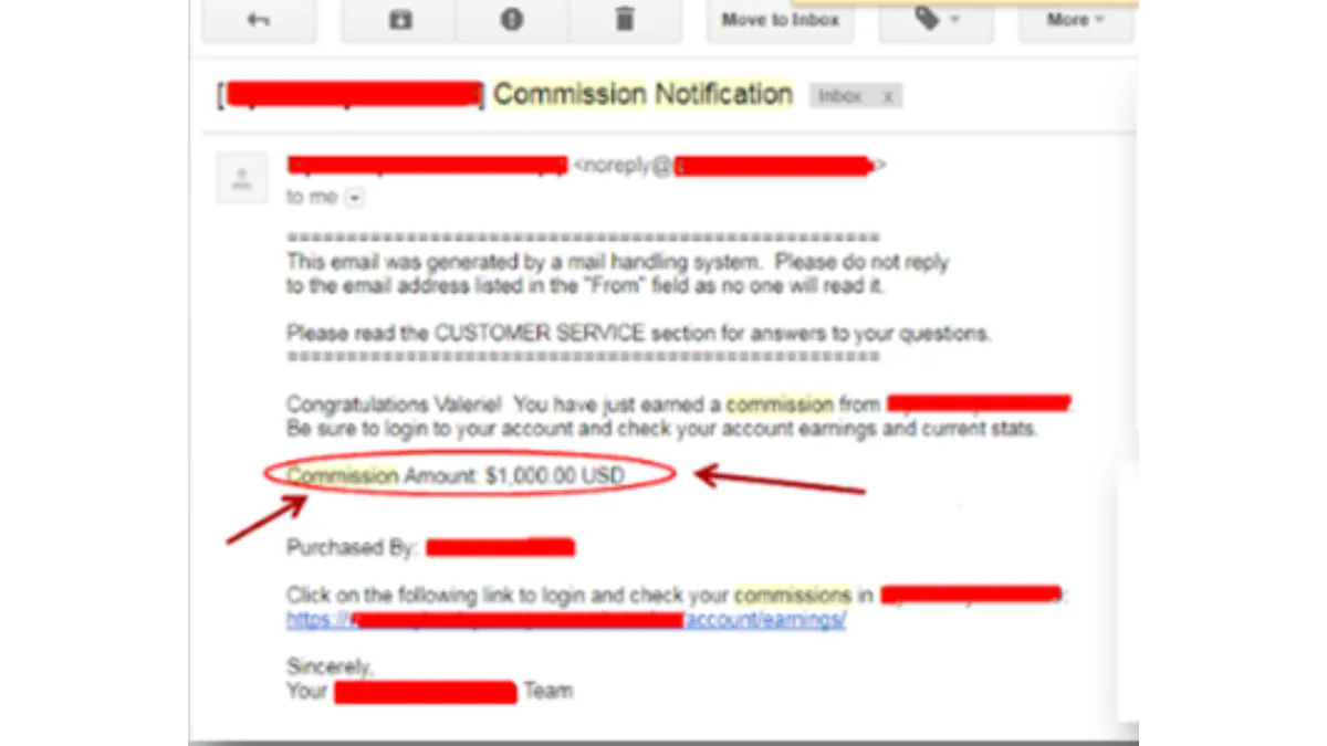 $1,000 Commission