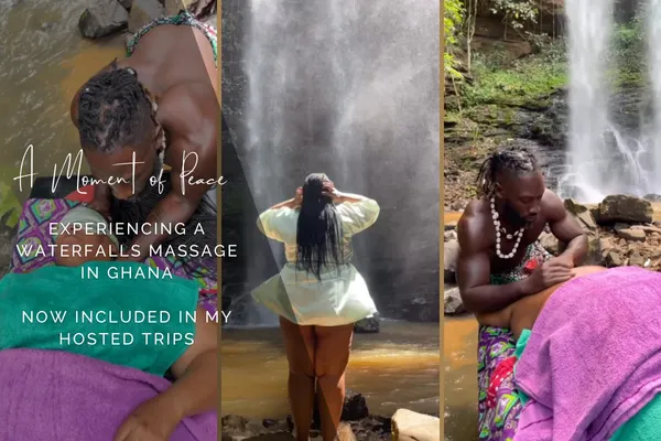 A Moment of Peace: Experiencing a Waterfalls Massage in Ghana — Now Included in My Hosted Trips