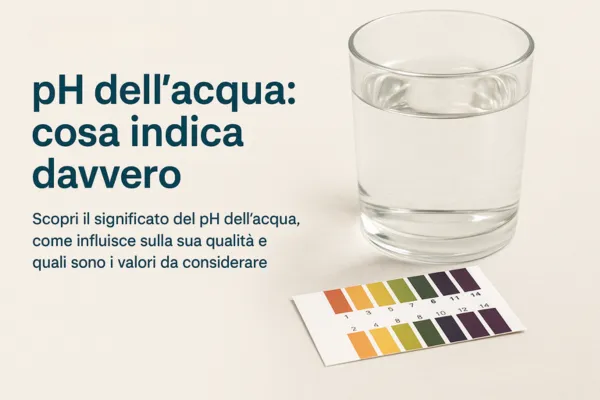 pH dell'acqua: cosa indica davvero