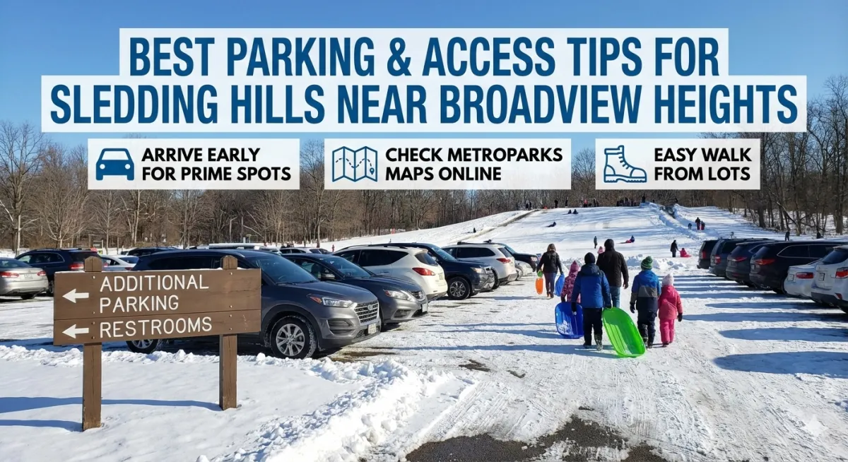Best Parking and Access Tips for Sledding Hills Near Broadview Heights