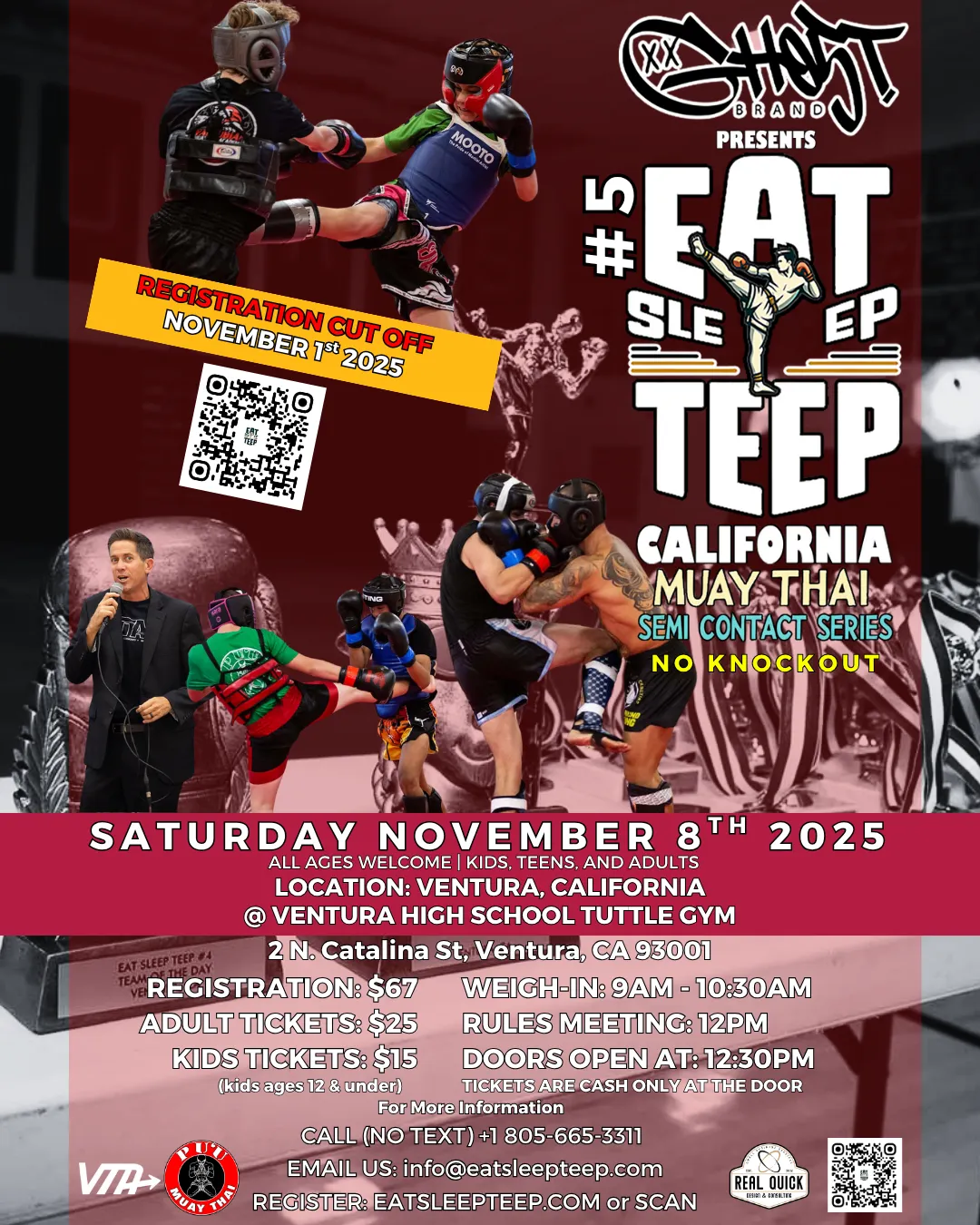 eat sleep teep image of a boxer kicking