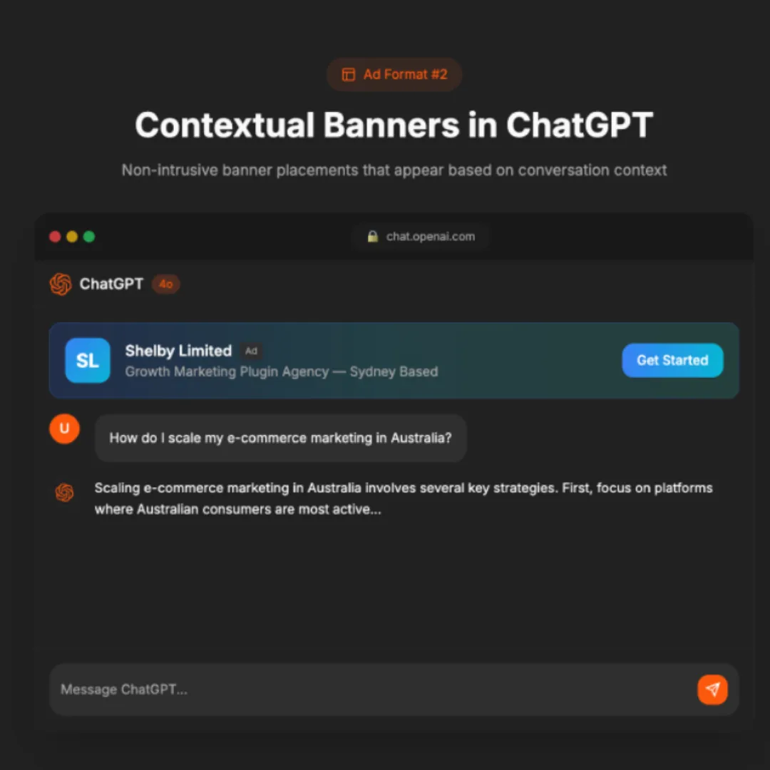 How to Set Up Sponsored Banners in ChatGPT
