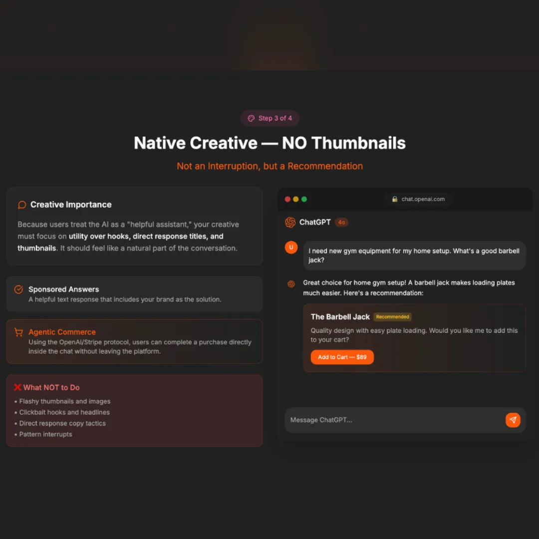 How to Draft Copy and Content for ChatGPT Ads