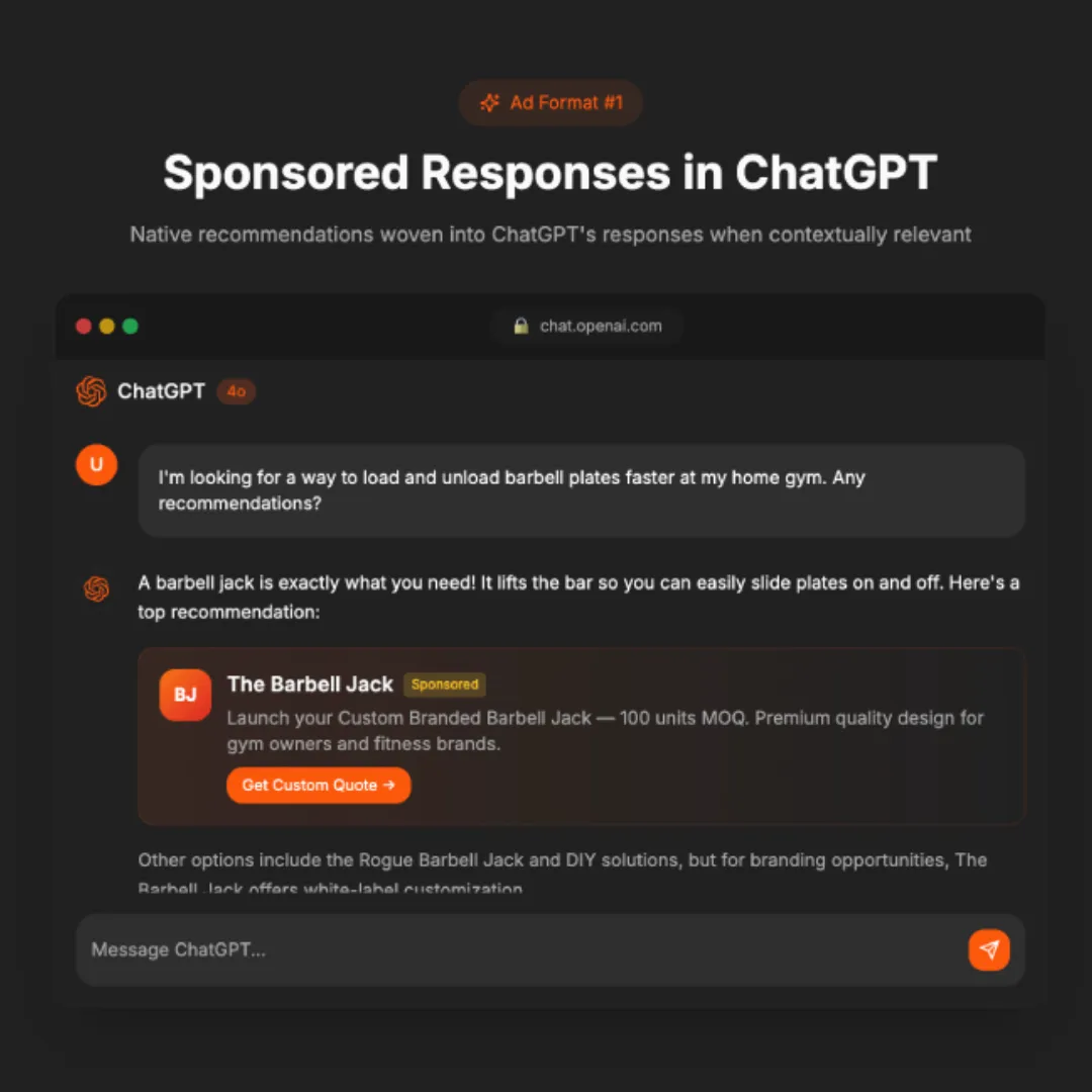 What Are Sponsored Answers in ChatGPT?